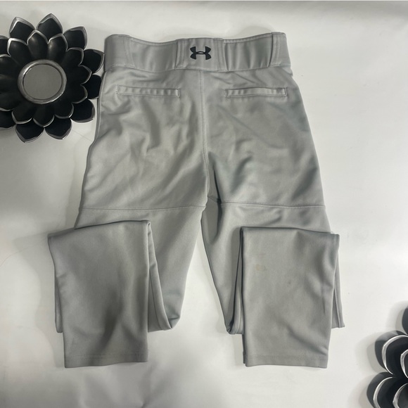 Under Armor Grey Youth Large baseball tee-ball patnts - Picture 2 of 10